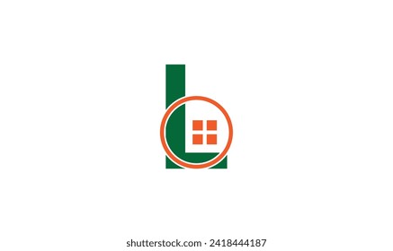 Elemento vector con logotipo de inicio L. Diseño inicial de la plantilla de logotipo.