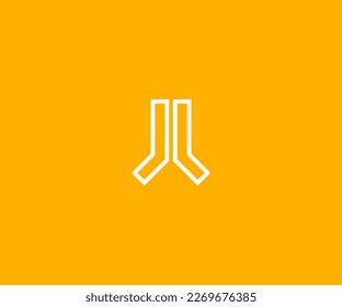 l and horizontal y letter abstract logo templet.