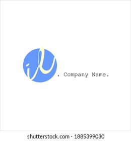 I L IL Initial handwriting or handwritten logo for identity