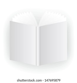 l illustration with open book for your design