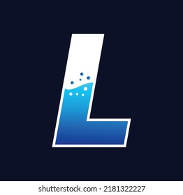 L initial with bubble vector logo designs, cleaning logo.