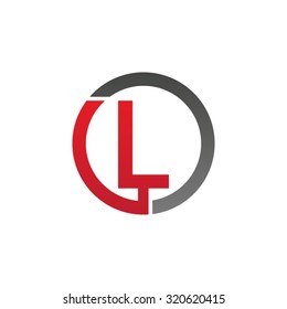 L initial circle company or LO OL logo red