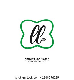  L L Initial Handwriting Logo Template