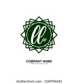  L L Initial Handwriting Logo Template