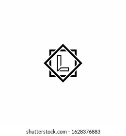 L initial letter logo design template vector