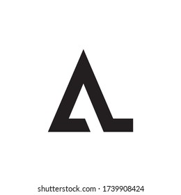 A L initial letter logo design vector