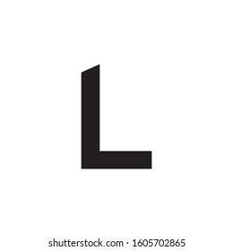 L initial letter logo template vector icon design