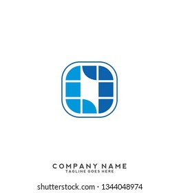 L initial letter, modern logo design template