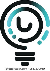 L Initial lightbulb logo concept vector. idea, solution, creative, innovative, inspiration icon