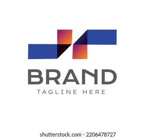 L initial logo concept with origami style design vector. Double L letter abstract geometric logo. Creative abstract X modern 3D origami logo template. Suitable for Business, Branding, Technology logos