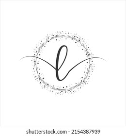 L Initial Logo Handwriting Template Vector Illustration. Abstract smile L Letter Logo Design.
