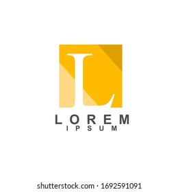 L initial logo icon designs vector template for business and company