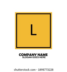 L Initial logo template vector