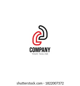Logotipo inicial de L L para su marca