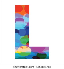 L initials colorful logo