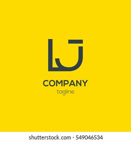 L & J  Letter logo design vector element