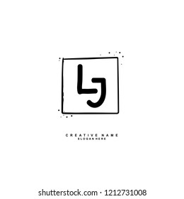 L J LJ Initial abstract logo concept vector