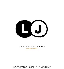 L J LJ Initial logo template vector