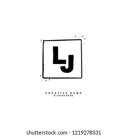 L J LJ Initial logo template vector