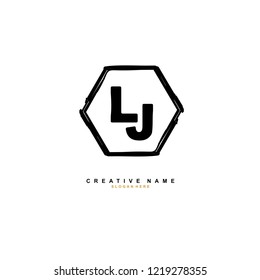 L J LJ Initial logo template vector