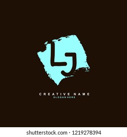 L J LJ Initial logo template vector