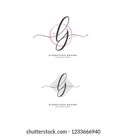 L J LJ Initial logo template vector