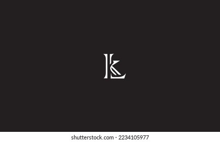LETRA L K NEGRO Y VEKTÖR BLANDO