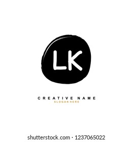 L K LK Initial logo template vector. Letter logo concept
