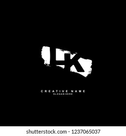 L K LK Initial logo template vector. Letter logo concept