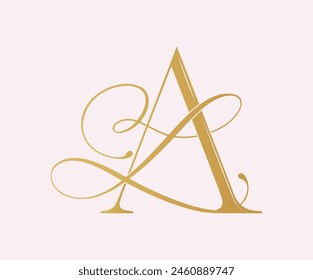 L ,LA, logo AL ,Letter LA , monogram LA ,monogram AL,  Wedding Monogram Initials, Wedding Logo, Wedding 

Monogram, LogoDesign, calligraphy,letters, alphabet