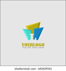 L letter abstract concept. Colorful multicolored real estate logo designs for business visual identity. Houses and skyscrapers theme