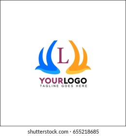 L letter abstract logo vector. Creative brand identity
