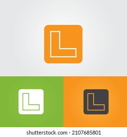 l letter alphabetic logo design