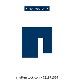 L LETTER BOX LOGO VECTOR TEMPLATE