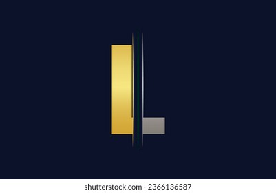 L letter colorful logo in the circle. Vector Logo Illustration.