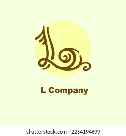 L Letter Company Logo. L font Logotype Branding Identity. Business. Enterprise. Alphabetic