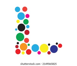 Plantilla de vector de diseño creativo de letra L