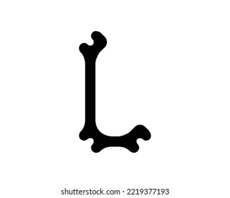 Plantilla de vector de diseño creativo de letra L