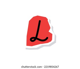 L letter creative design vector template