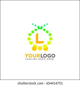 L letter  creative logo. Alphabet logotype vector design.