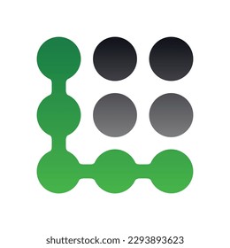 Logo de la tecnología de puntos de letra L