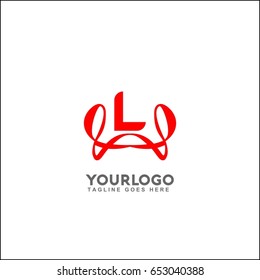 L letter elegant line curve vector logotype. Premium letter L logo design. Luxury linear creative monogram.