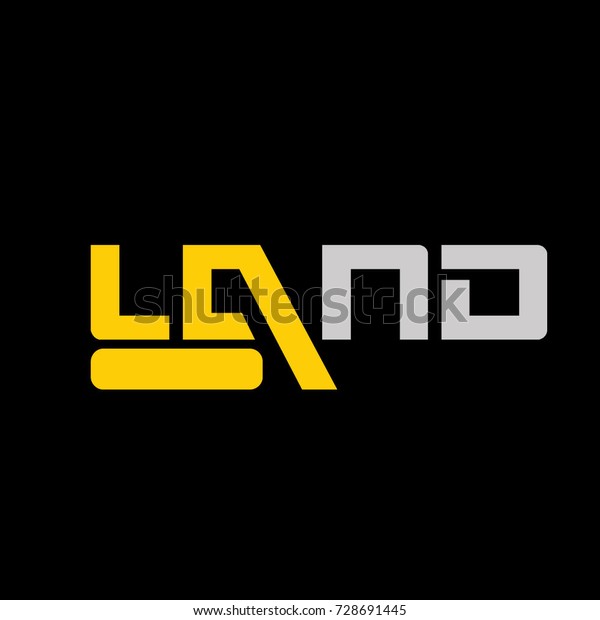 L Letter Excavation Logo Excavator Backhoe Stock Vector Royalty