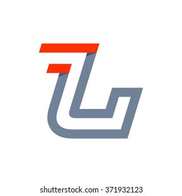 L letter fast speed logo. Vector design template elements for your application or corporate identity.