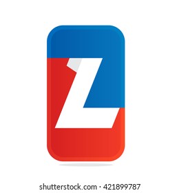 L letter for fitness, sport team or gym. 