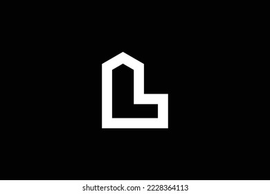 L Letter Home Logo Design Template