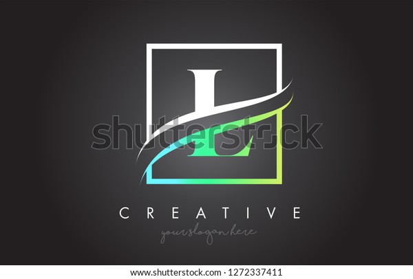 L Letter Icon Logo Design Square Stock Vector Royalty Free Shutterstock