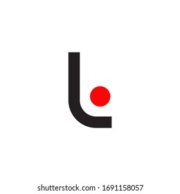 L letter initial icon logo design vector template