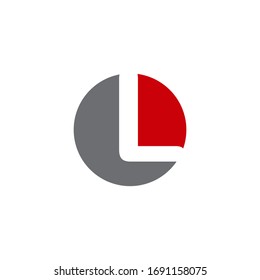 L letra icono inicial logotipo diseño vectorial plantilla