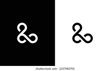 Plantilla de diseño del logotipo del icono inicial de la letra L